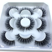 Load image into Gallery viewer, HBZGTLAD New 5 pairs 8-25mm natural 3D false eyelashes fake lashes makeup kit Mink Lashes extension mink eyelashes maquiagem