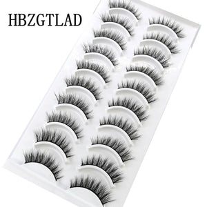 NEW 10 Pairs Natural False Eyelashes Fake Lashes Long Makeup 3d Mink Lashes Extension Eyelash Mink Eyelashes for Beauty 54