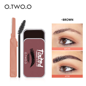 O.TWO.O Eyebrow Gel Wax Brow Soap 4 Color Tint Eyebrow Enhancer Natural Makeup Soap Brow Sculpt Lift Make-up for Women