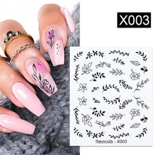 Load image into Gallery viewer, Harunouta 1 Sheet Nail Water Decals Transfer Lavender Spring Flower Leaves Nail Art Stickers Nail Art Manicure DIY
