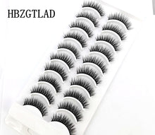 Load image into Gallery viewer, 41 Styles 10 pairs natural long 3D mink false eyelashes fake lashes makeup kit Mink Lashes extension eye lashes short eyelashes