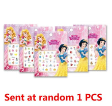 Load image into Gallery viewer, Disney Cartoon Frozen Princess Pooh Bear Snow White Makeup Nail Stickers Minnie Mickey Mermaid Stitch Stickers Toy For Kids DIY