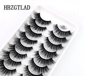 NEW 10 Pairs Natural False Eyelashes Fake Lashes Long Makeup 3d Mink Lashes Extension Eyelash Mink Eyelashes for Beauty 54