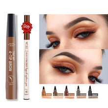 Load image into Gallery viewer, Tint my 4-tip Liquid Eyebrow Pencil Waterproof Apply Well Tattoo Makeup For Women Eyes Cosmetics Natural Wild Brown Eyebrow Gel