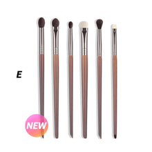 Load image into Gallery viewer, OVW Cosmetic 2/6 pcs Makeup Eye Shadow Brush Set Goat Hair Tool Ultra Soft Make Up Tapered Blender Diffuse Kit Cut Crease Brush