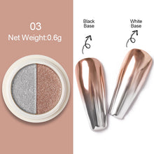 Load image into Gallery viewer, 1Box Nail Mirror Glitter Powder Metallic Colorful Dust Metal Effect Nail Glitter Gold Nail Art UV Gel Polish Chrome Flakes Dust