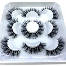 Load image into Gallery viewer, HBZGTLAD New 5 pairs 8-25mm natural 3D false eyelashes fake lashes makeup kit Mink Lashes extension mink eyelashes maquiagem