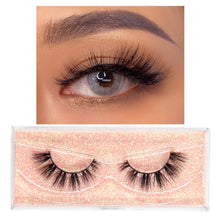Load image into Gallery viewer, FOXESJI Makeup Eyelashes 3D Mink Lashes Fluffy Soft Wispy Natural Cross Lash Extension Reusable Fake Lashes Mink False Eyelashes