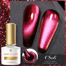 Load image into Gallery viewer, BORN PRETTY 7ml 9D Laser Cat Magnetic Gel Nail Gel Pink Magnetic Gel Soak Off UV LED Nail Varnish UV Gel Need Pink Nude Base
