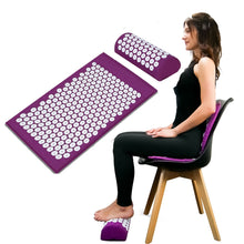 Load image into Gallery viewer, Acupressure Mat Massage Relieve Stress Back Body Pain Spike Cushion Yoga  Acupuncture Mat