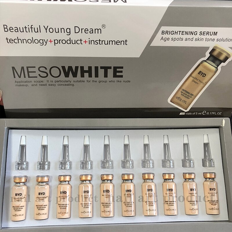 10 vials BB Cream Glow Facial Essence Foundation Kit Face Skin Treatment BB Cream Serum for Anti-aging Lifting Firming Skin Care