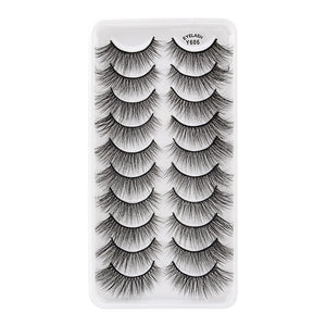 MEISHENJIE 3/5/10 Pair 3D Mink Lashes Natural Eyelash Dramatic False Eyelashes Faux Cils Makeup Fake Eyelash Extension maquiagem