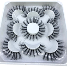 Load image into Gallery viewer, HBZGTLAD New 5 pairs 8-25mm natural 3D false eyelashes fake lashes makeup kit Mink Lashes extension mink eyelashes maquiagem