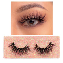 Load image into Gallery viewer, FOXESJI Makeup Eyelashes 3D Mink Lashes Fluffy Soft Wispy Natural Cross Lash Extension Reusable Fake Lashes Mink False Eyelashes