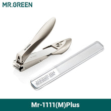 Load image into Gallery viewer, MR.GREEN Nail Clippers Stainless Steel Anti Splash Fingernail Cutter Manicure Tools Bionics Design Nail Trimmer Pedicure Scissor