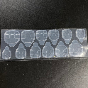 5 Sheets 120pcs Double Sided False Nail Art Adhesive Tape Glue Sticker DIY Tips Fake Nail Acrylic Manicure Gel Makeup Tool