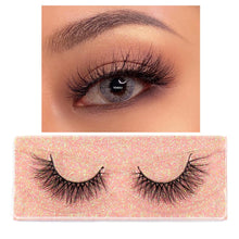 Load image into Gallery viewer, FOXESJI Makeup Eyelashes 3D Mink Lashes Fluffy Soft Wispy Natural Cross Lash Extension Reusable Fake Lashes Mink False Eyelashes