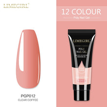 Load image into Gallery viewer, Limegirl 15ml Poly Nail Gel Glitter Building Nail Gel For Manicure Nail Art Design Luminous Polygels Extension Nail Gel For Nail
