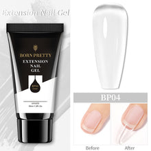 Load image into Gallery viewer, BORN PRETTY 30/20ml Glitter Acrylic Gel Finger Extension Silver Pink Extension Gel Soak Off Nail Art Gel Varnish