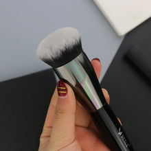 Load image into Gallery viewer, BEILI Black Foundation Make up Brush Big Definer Powder Blush Soft Synthetic Hair Makeup Brushes Highlighter Fan Contour Tools