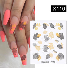 Load image into Gallery viewer, Harunouta 1 Sheet Nail Water Decals Transfer Lavender Spring Flower Leaves Nail Art Stickers Nail Art Manicure DIY