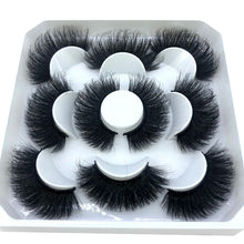 Load image into Gallery viewer, HBZGTLAD New 5 pairs 8-25mm natural 3D false eyelashes fake lashes makeup kit Mink Lashes extension mink eyelashes maquiagem