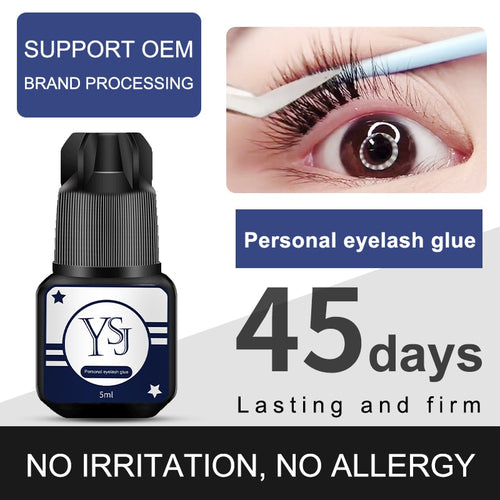 5ml Eyelashes Extension Glue Long Lasting Grafting Lashes Glue Quick Drying Adhesive Black Glue No Irritant Makeup