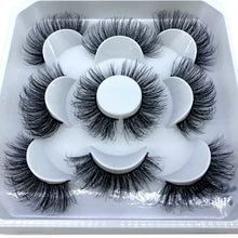 Load image into Gallery viewer, HBZGTLAD New 5 pairs 8-25mm natural 3D false eyelashes fake lashes makeup kit Mink Lashes extension mink eyelashes maquiagem
