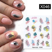 Load image into Gallery viewer, Harunouta 1 Sheet Nail Water Decals Transfer Lavender Spring Flower Leaves Nail Art Stickers Nail Art Manicure DIY