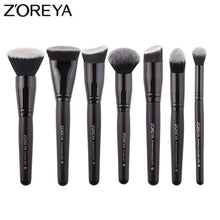 Load image into Gallery viewer, ZOREYA Black Makeup Brushes Set Eye Face Cosmetic Foundation Powder Blush Eyeshadow Kabuki Blending Make up Brush Beauty Tool