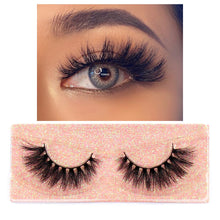 Load image into Gallery viewer, FOXESJI Makeup Eyelashes 3D Mink Lashes Fluffy Soft Wispy Natural Cross Lash Extension Reusable Fake Lashes Mink False Eyelashes