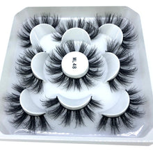 Load image into Gallery viewer, HBZGTLAD New 5 pairs 8-25mm natural 3D false eyelashes fake lashes makeup kit Mink Lashes extension mink eyelashes maquiagem