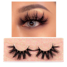 Load image into Gallery viewer, FOXESJI Makeup Eyelashes 3D Mink Lashes Fluffy Soft Wispy Natural Cross Lash Extension Reusable Fake Lashes Mink False Eyelashes