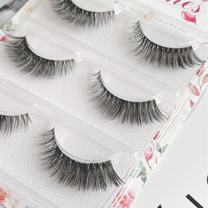 NEW Wholesale Mink Eyelashes 3pair lashes invisible band mink lashes reusable false eyelashes Makeup in Bulk