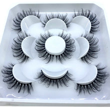 Load image into Gallery viewer, HBZGTLAD New 5 pairs 8-25mm natural 3D false eyelashes fake lashes makeup kit Mink Lashes extension mink eyelashes maquiagem