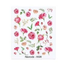 Load image into Gallery viewer, Harunouta 1 Sheet Nail Water Decals Transfer Lavender Spring Flower Leaves Nail Art Stickers Nail Art Manicure DIY