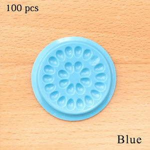 Wholesale Glue Gasket Eyelash glue holder Adhesive Pallet Eyelash Extension glue pads stand on eyelash plastic makeup tools