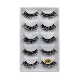 MEISHENJIE 3/5/10 Pair 3D Mink Lashes Natural Eyelash Dramatic False Eyelashes Faux Cils Makeup Fake Eyelash Extension maquiagem