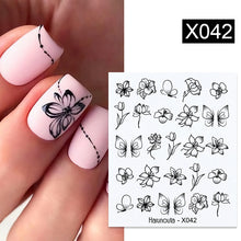 Load image into Gallery viewer, Harunouta 1 Sheet Nail Water Decals Transfer Lavender Spring Flower Leaves Nail Art Stickers Nail Art Manicure DIY