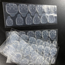 Load image into Gallery viewer, 5 Sheets 120pcs Double Sided False Nail Art Adhesive Tape Glue Sticker DIY Tips Fake Nail Acrylic Manicure Gel Makeup Tool