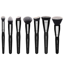 Load image into Gallery viewer, ZOREYA 7/15pcs Black Makeup Brushes Set Eye Shadow Powder Foundation Concealer Cosmetic Brush Makeup Blending Beauty Tools