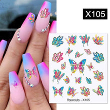 Load image into Gallery viewer, Harunouta 1 Sheet Nail Water Decals Transfer Lavender Spring Flower Leaves Nail Art Stickers Nail Art Manicure DIY