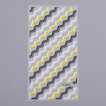 Load image into Gallery viewer, 1pc Gold Silver 3D Nail Stickers Metal Black Geometric Tassel Strip Line Adhesive Transfer Decals Nail Art DIY Design Decoration