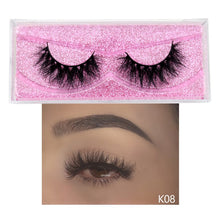 Load image into Gallery viewer, Visofree Mink Lashes 3D Mink Eyelashes 100% Cruelty free Lashes Handmade Reusable Natural Eyelashes Popular False Lashes Makeup