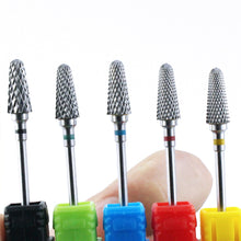 Load image into Gallery viewer, Ceramic Milling Cutter Manicure Nail Drill Bits Electric Nail Files Pink Blue Grinding Bits Mills Cutter Burr Accessories