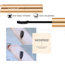 Load image into Gallery viewer, O.TWO.O 3D Mascara Lengthening Black Lash Eyelash Extension Eye Lashes Brush Beauty Makeup Long-wearing Gold Color Mascara