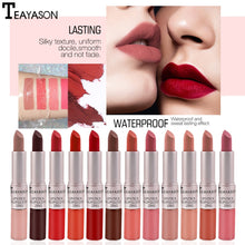 Load image into Gallery viewer, 12 Colors Waterproof Nude Matte Velvet Glossy Lip Gloss Lipstick Lip Balm Sexy Red Lip Tint Sexy Women Fashion Makeup Gift 1pcs