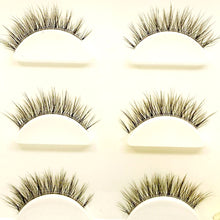 Load image into Gallery viewer, NEW Wholesale Mink Eyelashes 3pair lashes invisible band mink lashes reusable false eyelashes Makeup in Bulk