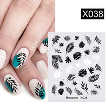 Load image into Gallery viewer, Harunouta 1 Sheet Nail Water Decals Transfer Lavender Spring Flower Leaves Nail Art Stickers Nail Art Manicure DIY