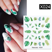 Load image into Gallery viewer, Harunouta 1 Sheet Nail Water Decals Transfer Lavender Spring Flower Leaves Nail Art Stickers Nail Art Manicure DIY